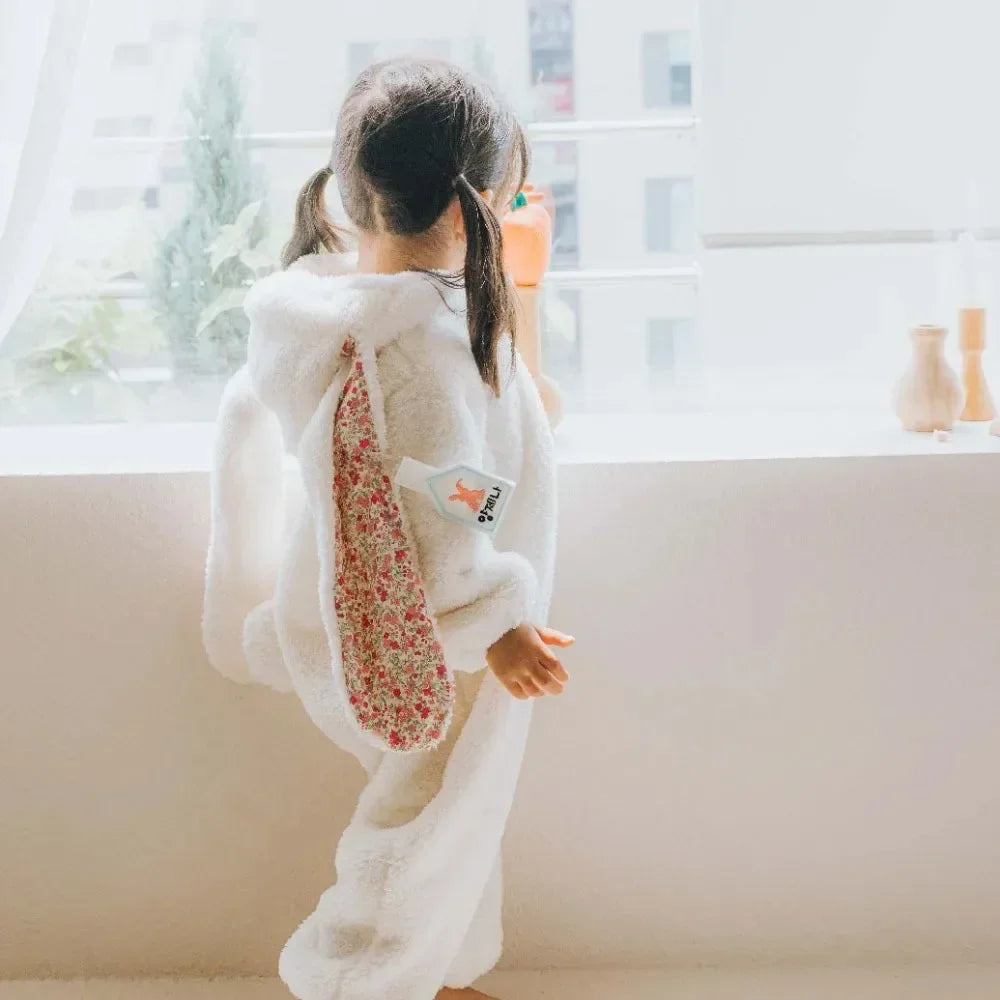 SnuggleBun Bunny-Ear Baby Romper