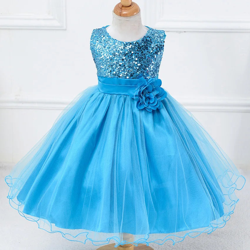 big princess dress for kids Kids Girls Big Bow Design Tulle Princess Dresses for Summer As The Picture 3 / 5T(Size 110)